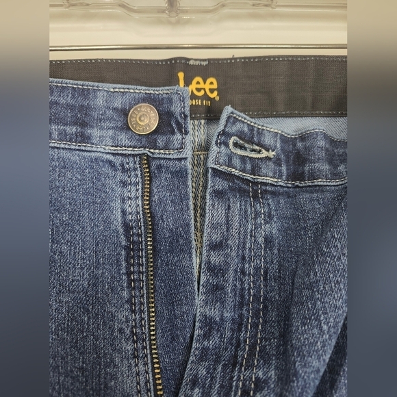 Lee Carpenter Loose Fit Straight Leg Original Stone Jeans 48x29 - Picture 6 of 11